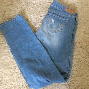 Medium Wash Light Distressed Jeans